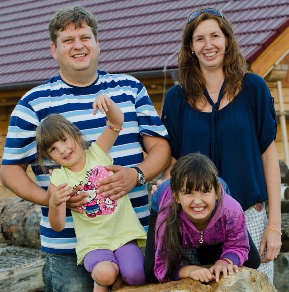 Miroslav Schötta s rodinou